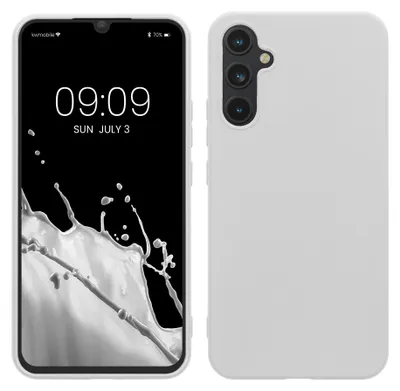 Produktbild von kwmobile Handyhülle für Samsung Galaxy A34 5G Hülle - TPU Case - Kabelloses Laden - Schutzhülle Cover in Weiß matt