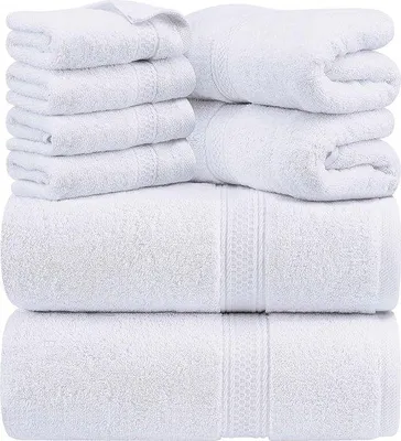 Productafbeelding van Famanu handdoekenset, 8-delig - 2 badhanddoeken, 2 handdoeken, 4 washandjes