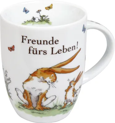 Immagine prodotto di Könitz Weißt Du Eigentlich Becher, Freunde Fürs Leben, Kaffeebecher, Tasse, Porzellan, 355 ml, 1111030776