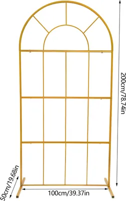 Immagine prodotto di Supporto per arco nuziale, design moderno, struttura in ferro resistente, oro