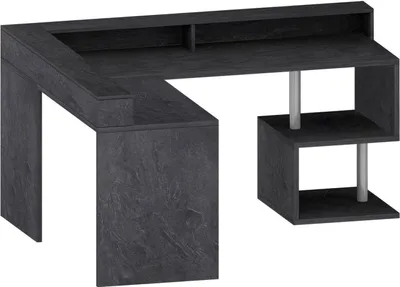 Produktbild von Schreibtisch Dcharpentie, Eckschreibtisch mit Ablagefächern, Mehrzweck-Büroschreibtisch mit Platte, 180x92,5x160 cm, Schiefer