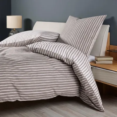 Produktbild von Janine Feinbiber Bettwäsche Davos 65170 vulkan 155x220 cm + 80x80 cm