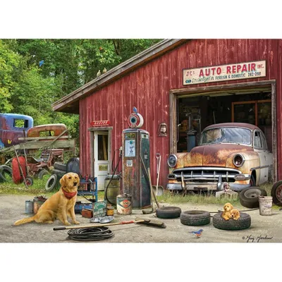 Produktbild von COBBLE HILL Puzzle Autoreparatur 500 Teile