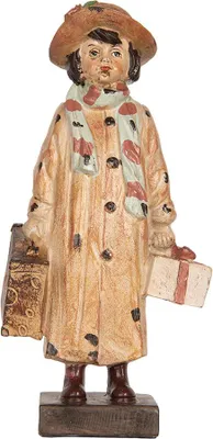 Productafbeelding van Clayre & Eef Decoratiefiguur Kind, 14x9x27 cm, bruin, kunststof