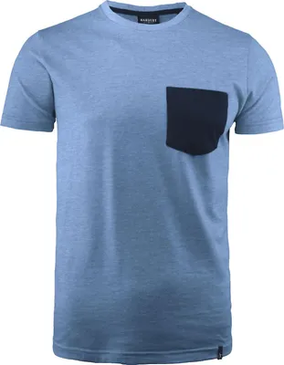 Produktbild von Harvest Portwillow Rundhals T-Shirt aus Baumwolle mit Brusttasche, vorgeschrumpft