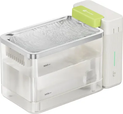 Produktbild von Katze Trinkbrunnen, Ultrafiltrationstechnologie, Edelstahl-Design, WEISS
