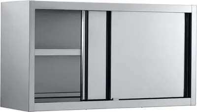 Produktbild von Combisteel Wandschrank mit 2 Schiebetüren aus Edelstahl  1600x400x660mm