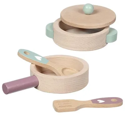 Produktbild von Goki Kochset Spielzeug Küchenset für Kinder - Spielspaß