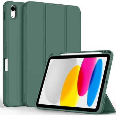 Produktbild von Schutzhülle für iPad 10. Generation 10.9 Zoll mit Stifthalter, Nachtgrün