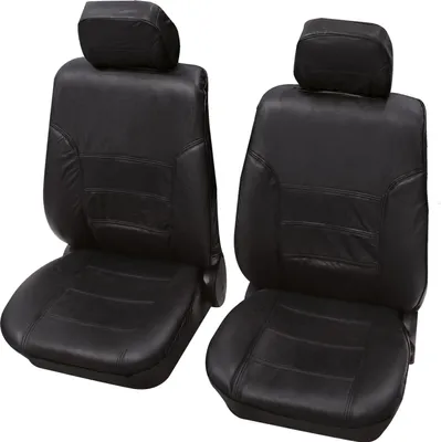 Produktbild von Auto Sitzbezüge für Vordersitze 6-teilig - Texas schwarz, Eco Class mit SAB 1 | Autositzbezüge / Schonbezüge von PETEX