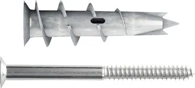 Zdjęcie produktu dla TOX 068 101 041, Zestaw śrub i kołków rozporowych, Beton, Metal, Szary, 4,5 mm, 32 mm