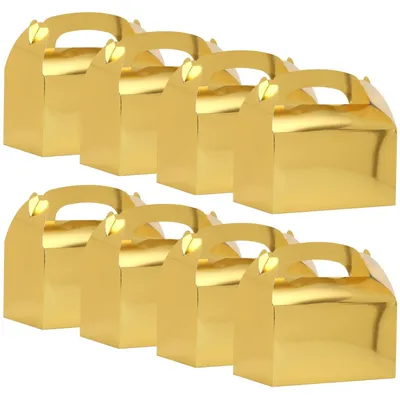 Produktbild von Set aus 30 goldenen Geschenkboxen mit Deckel