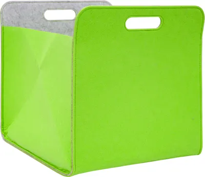 Zdjęcie produktu dla Pudełko filcowe do przechowywania 33x33x38 cm Kallax koszyk filcowy półka pudełko filcowe pudełko zielone
