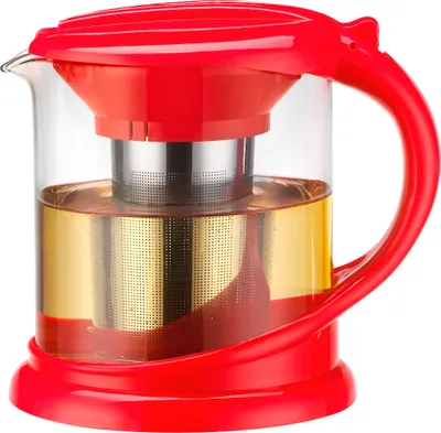 Produktbild von Teekanne  New Bistro 1,0L mit Edelstahl Teesieb - rot