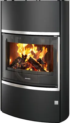Produktbild von Oranier | Kaminofen | Feras W+ | 7 kW | Stahl Schwarz