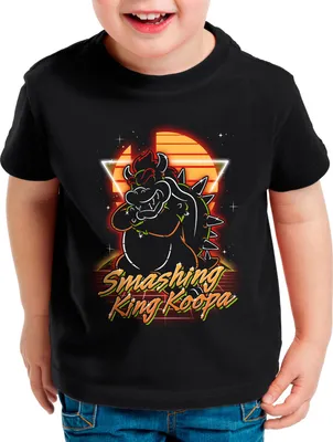 Produktbild von style3 Koopa Smashing T-Shirt für Kinder gamer smash