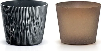 Obrázek produktu pro Květináč SCANDY ECO s vkladem antracit 12,8 cm