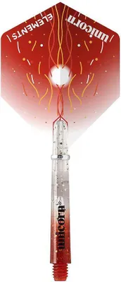Image de Unicorn - Flights pour fléchettes, Avec picots en silicone Pack de 4 RD3140 (Taille unique) (Rouge tempête de feu)