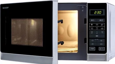Immagine prodotto di SHARP Microonde 800W 20L 8 livelli di elettronica argento met.