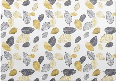 Produktbild von Blattiges Retro-Muster – Bodenschutzmatte – Rutschfest – Schutzmatte für Büro – Vinylmatte – Stuhlunterlage  – 100 x 100 cm