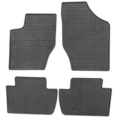 Produktbild von für Citroen C4 ab 11/2010 / DS4 ab 05/2011 Passform PETEX Gummimatten 4-teilig schwarz Allwettermatten Gummifußmatten