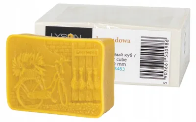 Produktbild von Łysoń Lavendelwürfel Silikonform Kerzenherstellung