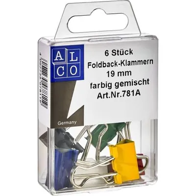 Produktbild von Foldback-Klammern 6er gemischt