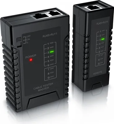 Produktbild von CSL Netzwerk Kabeltester für RJ45 & RJ11 Kabel Testen von Leitungen in Böden, Wänden & Decken