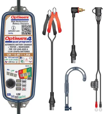 Produktbild von OptiMATE 4 Quad Program CAN-bus 9-stopniowa ładowarka akumulatorów, 12V/12.8V 1.25A STD/AGM/Gel/Lithium