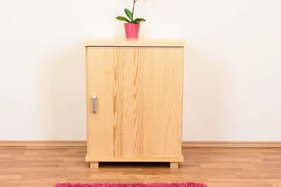 Produktbild von Kommode Kiefer massiv Vollholz natur Columba 08 - Abmessungen: 79 x 60 x 50 cm (H x B x T)