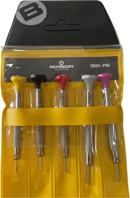 Produktbild von Bergeon 30081-P05 Set von 5 Edelstahl-Schraubendrehersets