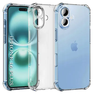 Obrázek produktu pro Techsuit Shockproof Clear Silicone pouzdro na iPhone 16 – čiré