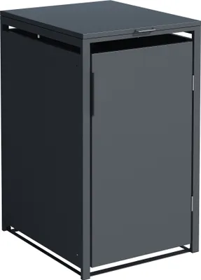 Produktbild von DEGAMO Mülltonnenbox 1er MÜNCHEN 68x80x116cm für Tonnen 120 und 240 Liter, grau