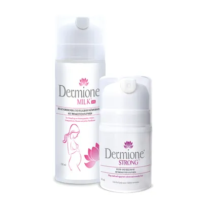 Produktbild von Dermione - SCHONENDE ENZYMATISCHE HAUTPFLEGE BEI MANIFESTATIONEN VON PSORIASIS - MILK XL