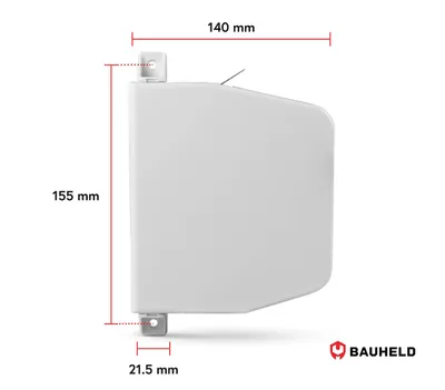 Produktbild von BAUHELD® Rolladen Gurtwickler Aufputz Mini [Ohne Gurt] Aufklappbar für Rolladengurt 14mm - Weiß