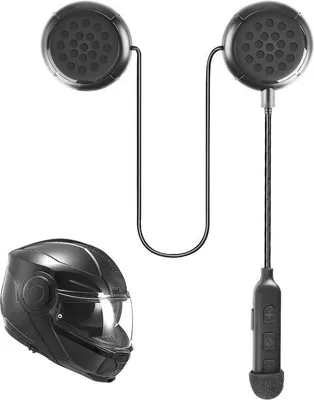 Immagine prodotto di Cuffie Bluetooth per casco da moto con interfono e connessione wireless - Ideali per andare in bicicletta e sciare