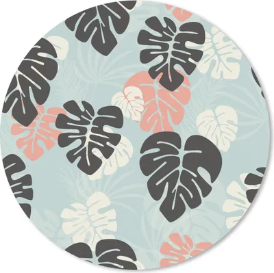 Produktbild von MuchoWow® Mauspad Mousepad Blätter - Monstera - Hawaii - Muster 20x20 cm - Mousepads - Maus Mat - Pad - Mausunterlage - Schreibtischmatte