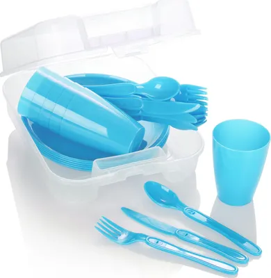Produktbild von Famanu Picknickset 31-teilig - Blau