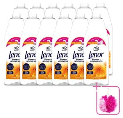 Imagen del producto de 12 unidades de Lenor Suavizante para plancha Summer Breeze - 1000 ml - Paquete económico