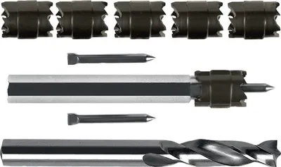 Produktbild von Ruko Schweißpunktfräsersatz Durchmesser 10mm-8mm HSS-G / HSS-Co5 9tlg. - 101104M