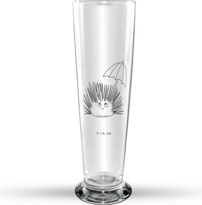Produktbild von Mr. & Mrs. Panda Trinkglas Seeigel - Transparent - Geschenk, Selbstliebe, Bier Glas, Achtsamkeit, Glasbierglas, Lebe, Leben, Meer, Hier und Jetzt, Glasbecher, Bierglas