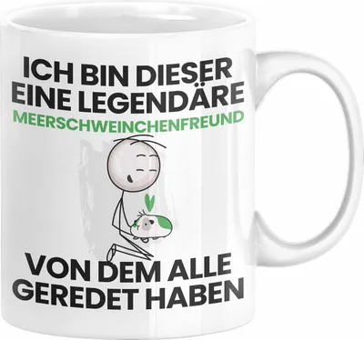 Produktbild von Meerschweinchenfreund Geschenk Tasse Lustige Geschenkidee Geburtstag für Meerschweinchenfreund Ich Bin Dieser Legendäre Meerschweinchenfreund Von Dem Alle Geredet Haben Kaffee-Becher (Weiß)