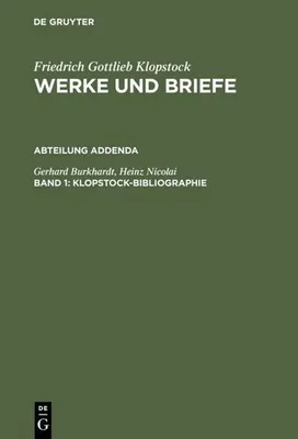 Produktbild von Klopstock-Bibliographie