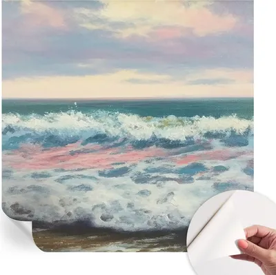 Produktbild von Selbstklebende Wandtapete - Dekorative Tapete für Wohnzimmer - Klebefolie für Wandbilder - Tapetenfolie für Wanddekoration - 250x250 cm - Meereslandschaft