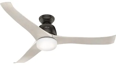 Image de Ventilateur de plafond avec éclairage et télécommande Harmony Bronze 137 cm