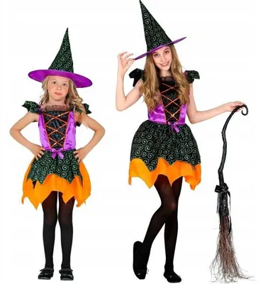 Obrázek produktu pro "WITCH" (šaty, klobouk) - (116 cm / 4-5 let)