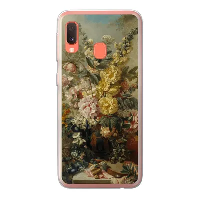 Produktbild von MuchoWow® Handyhülle Schutzhülle Hülle für Samsung Galaxy A20e Große Vase mit Blumen - Alte Meister - Malerei Silikon Softcase Handy Hülle - Abdeckung