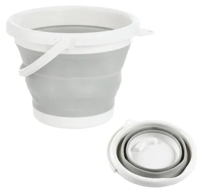 Image de Seau pliable en silicone, capacité de 10 litres