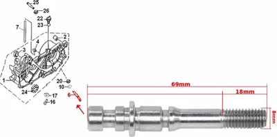 Produktbild von Keeway 50 2T Bremsbackenbefestigungsschraube Original