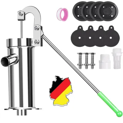 Image de Pompe à manivelle pour jardin, pompe manuelle, pompe à eau, pompe manuelle, acier inoxydable